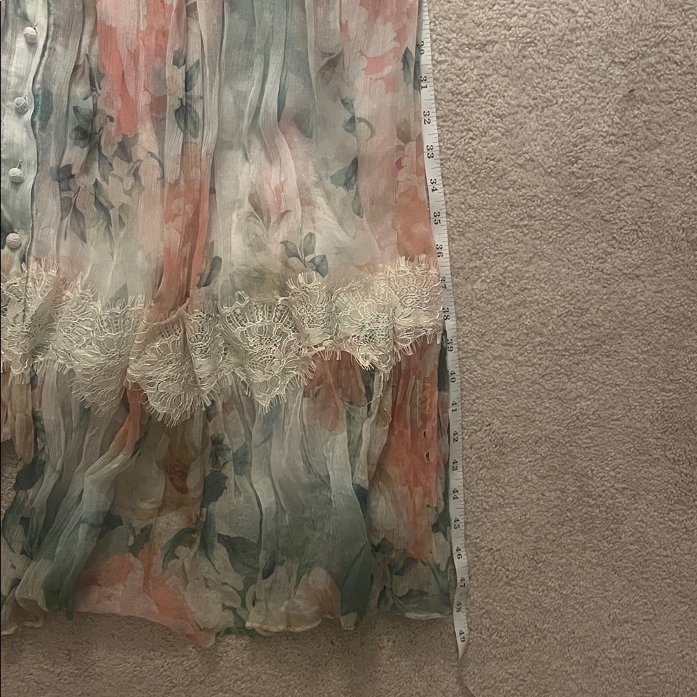 Johnny Was Multicolor Floral Long Sleeve Dress. This is just the shear shell - Picture 7 of 8